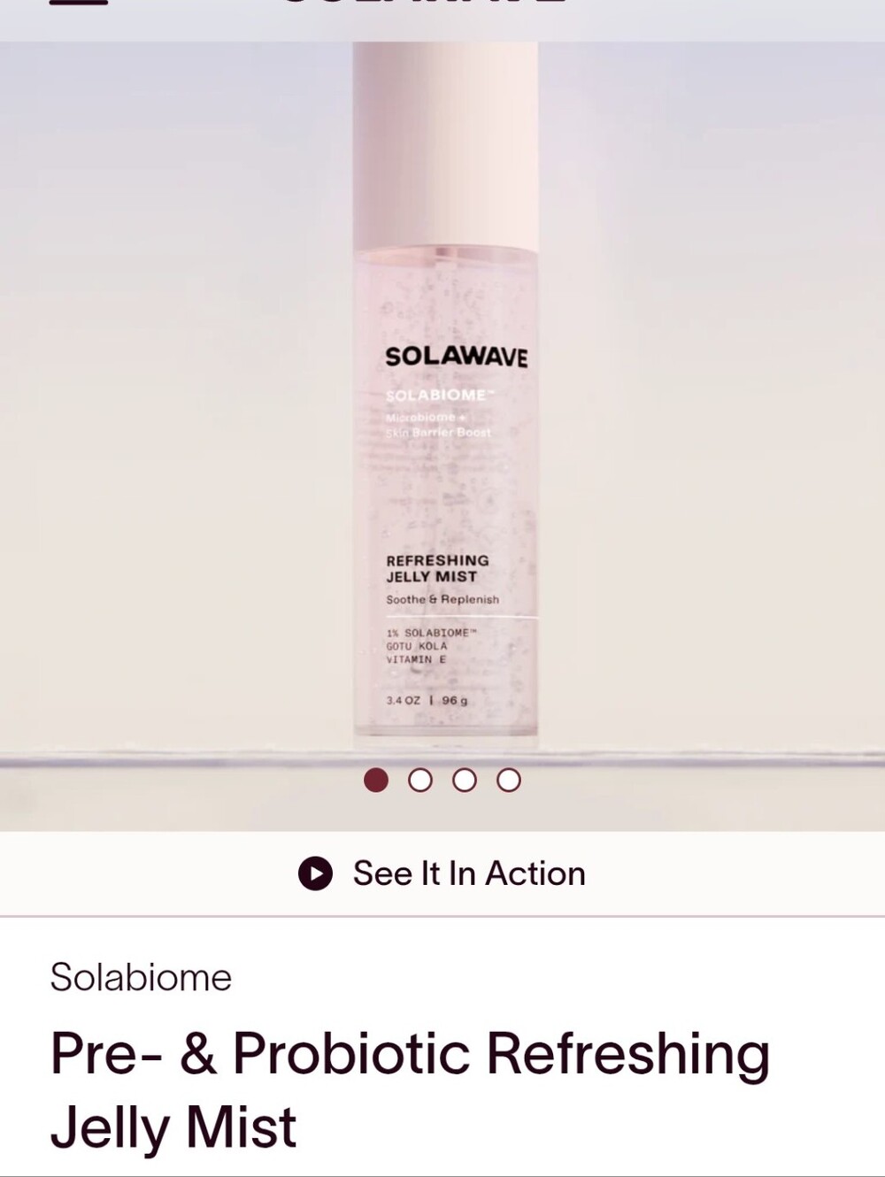 Solawave Refreshing Jelly Mist - Picture 3 of 4